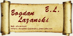Bogdan Lazanski vizit kartica